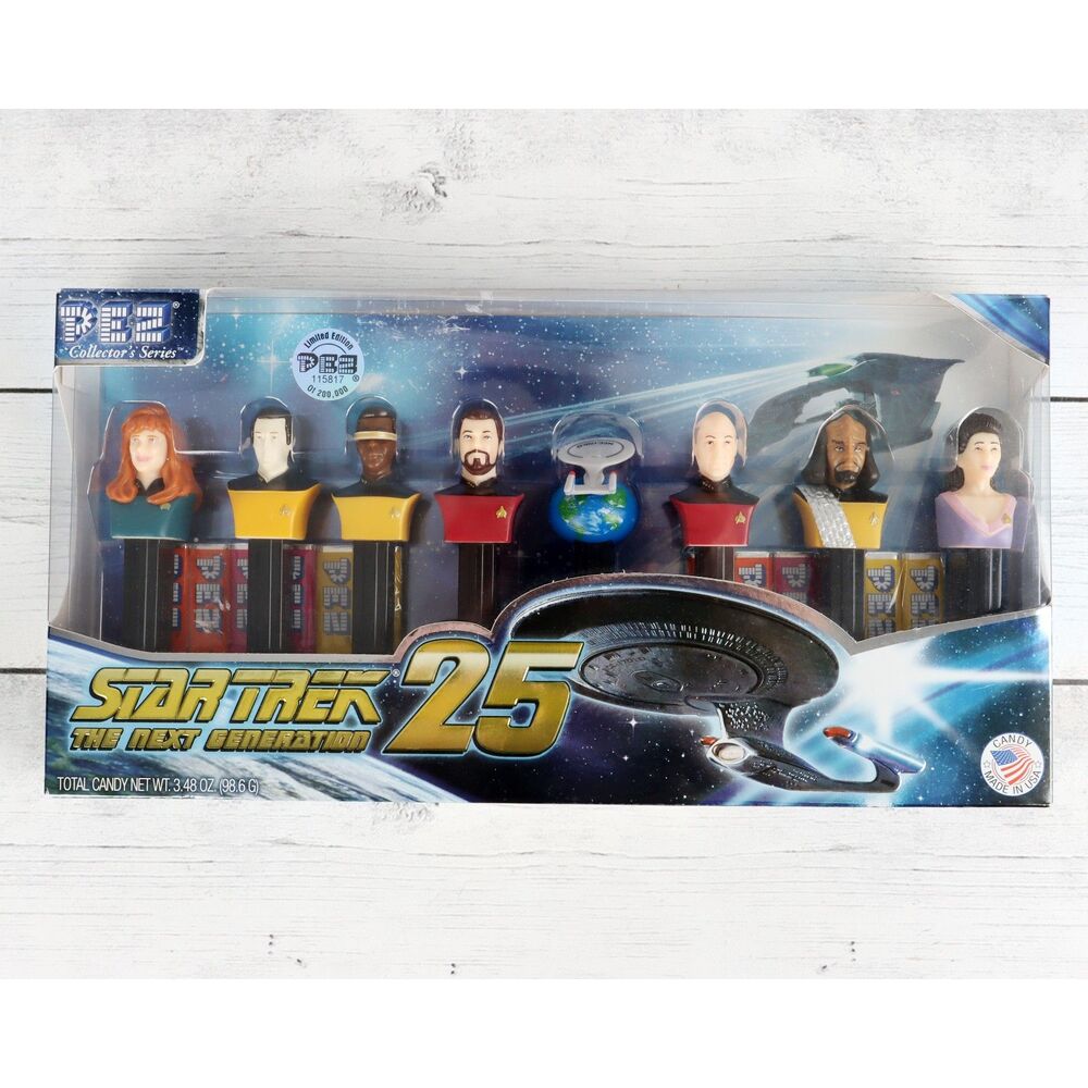 Star Trek TNG PEZ 25th Anniversary LE Set 8 Dispensers Sealed #115817/200000